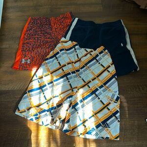Lot of 3 Boys Shorts (UA, Adidas, Ralph Lauren) size 5